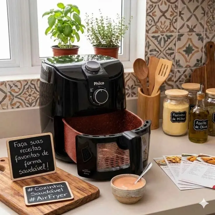 Air Fryer Philco 4L Revestimento Redstone 1500W PAF40A