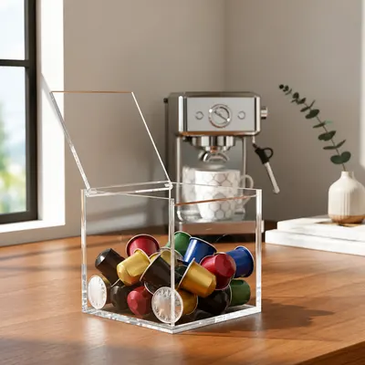 Porta Cápsula Nespresso 3 Corações Dolce Gusto Nescafé em Acrílico Transparente (3mm)
