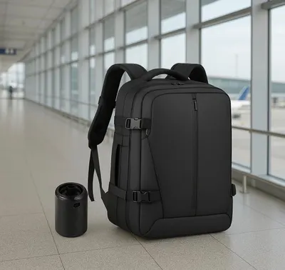 Mochila bolsa airbag Viagem Bordo Executiva Grande Vácuo Notebook Aviões trilha