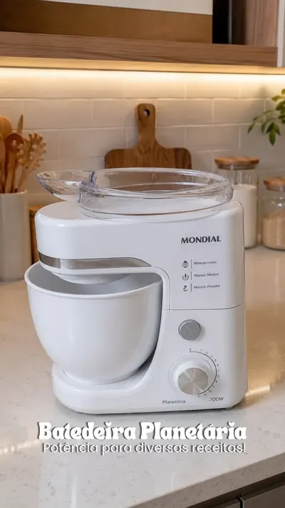 Batedeira Planetária BP-03W-2B 12 Velocidades 700W Mondial
