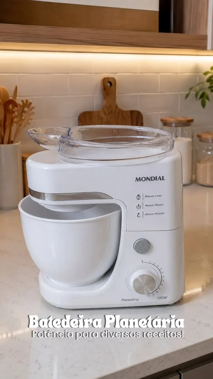Batedeira Planetária BP-03W-2B 12 Velocidades 700W Mondial