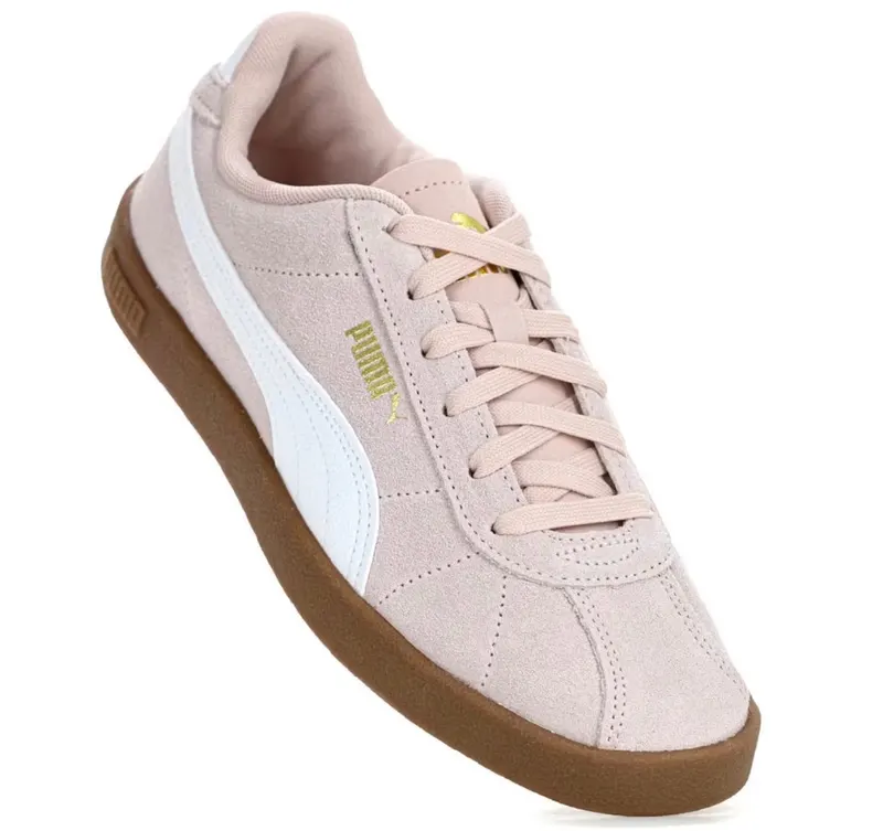 Tênis Puma Club II Rose e Branco - Feminino