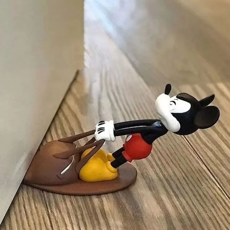 Mickey Mouse pato Donald Doorstop Woody criativo dos desenhos animados ornamentos boneca figura boneca porta rolha