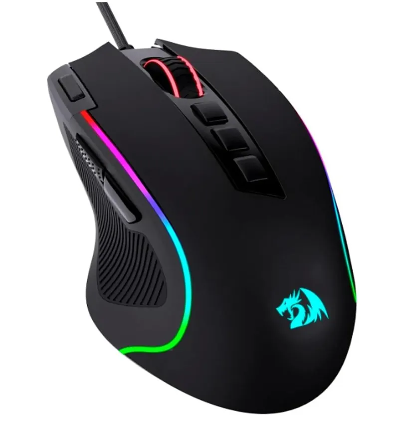 Mouse Gamer Redragon Predator RGB M612-RGB, Preto