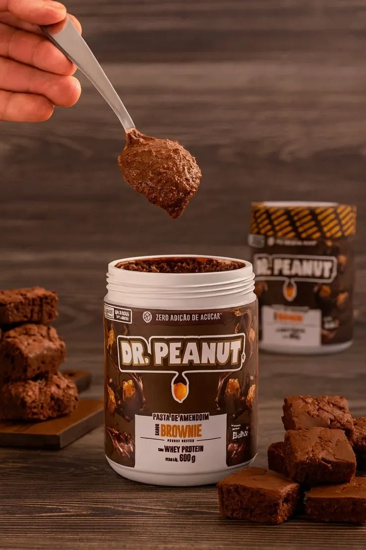 Pasta de Amendoim com Whey Protein 600g Dr Peanut