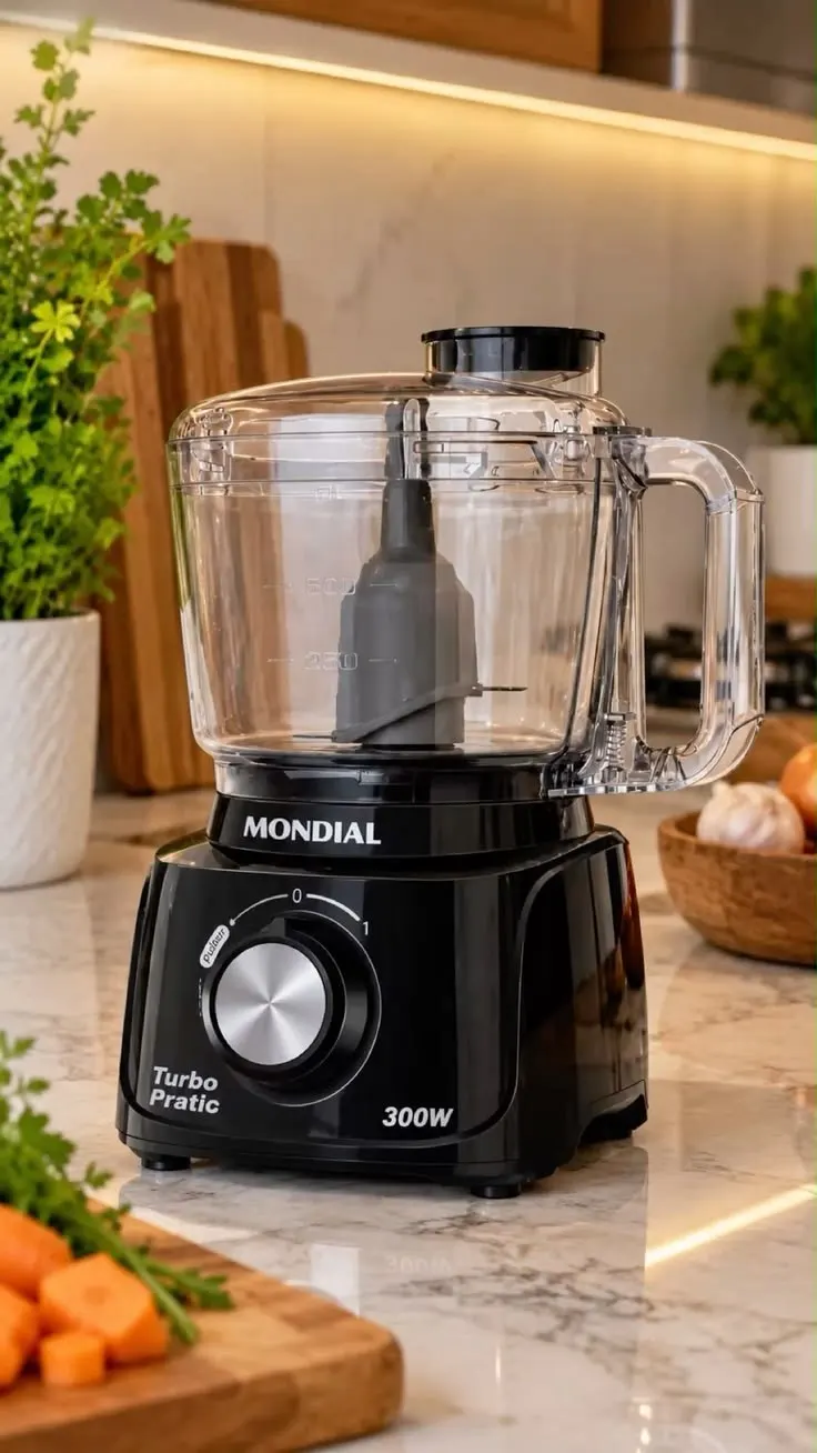 Miniprocessador de Alimentos Turbo Pratic Mondial MP-16 300w 110v