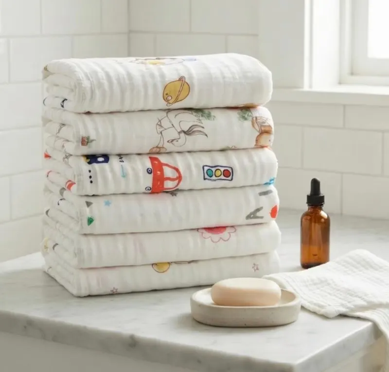 Toalha De Banho Infantil 100% Algodão Premium 210g Leve Macia Conforto Para Peles Sensiveis