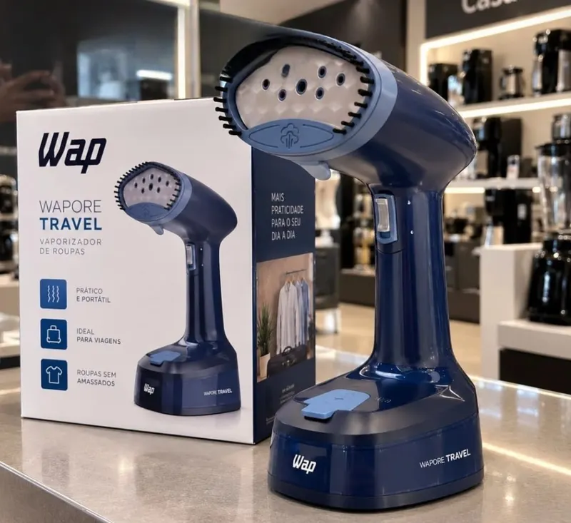 WAP Vaporizador De Roupas Dobrável WAPORE TRAVEL Portátil Para Viagens Aquece Em 15seg Tira Mau Cheiro (220, Volts)