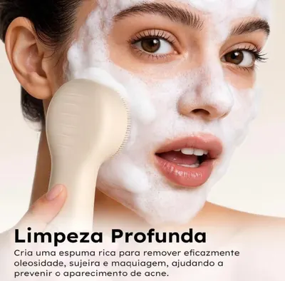 GOKOCO Escova Facial de Silicone Sônica IPX7 Recarregável 3 Níveis Limpeza Profunda Portátil Tipo-C