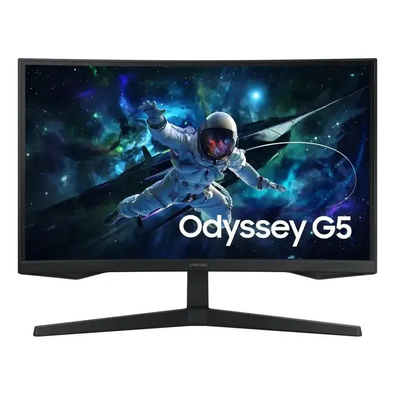 Monitor Gamer Curvo Samsung Odyssey G5, 27", Qhd, 165hz Cor Preto