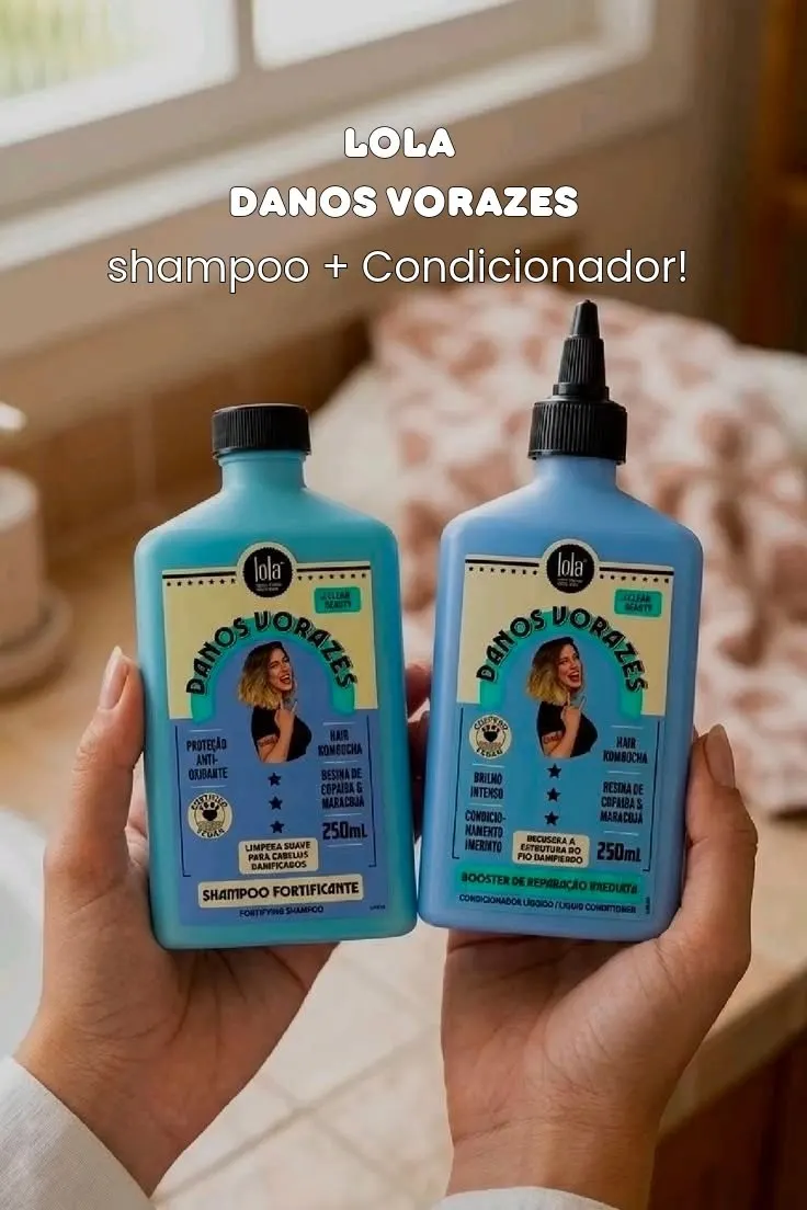 Kit Danos Vorazes Shampoo 250ml + Booster Condicionador 250ml Lola Cosmetics