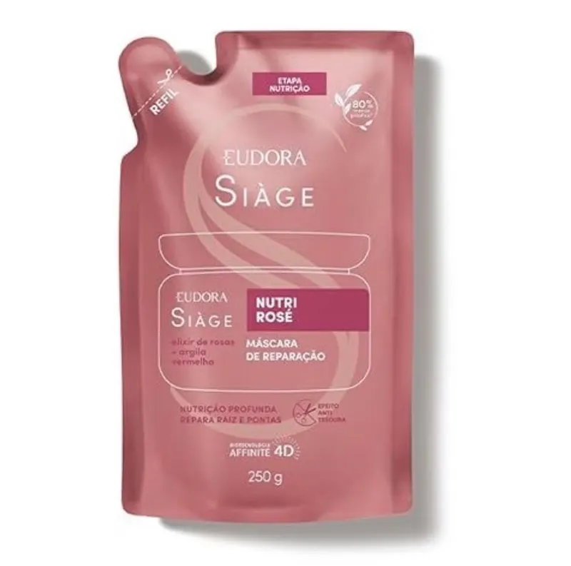 O REFIL SIAGE REFIL MÁSCARA CAPILAR NUTRI ROSE 250g