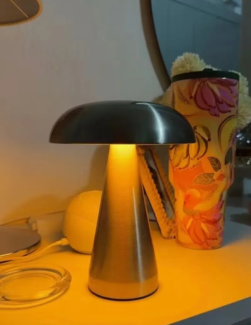 Luminária De Led Com Sensor De Toque Forma De Cogumelo