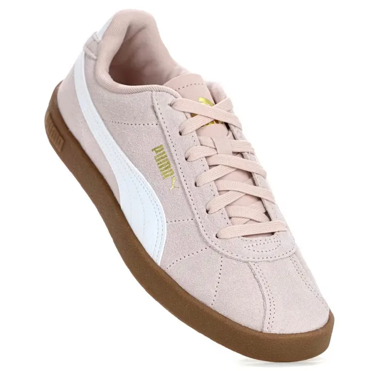 Tênis Puma Club II Rose e Branco - Feminino
