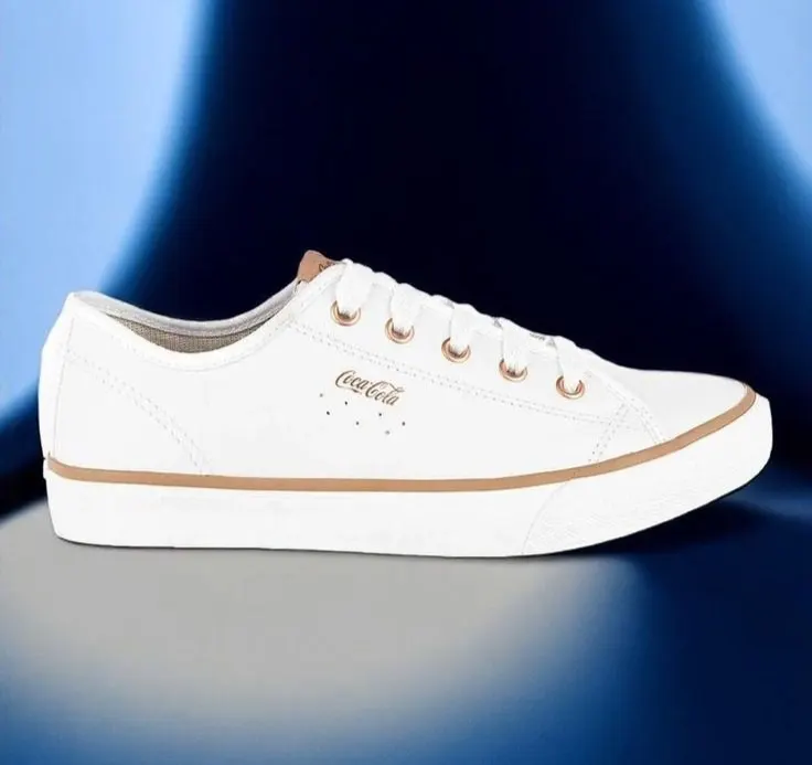 Tênis Feminino Coca Cola Stream Leather Tênis Casual Confortável Tenis Couro Original Coca Cola