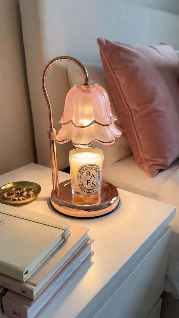 Lâmpada SHENGDA , Aquecedora De Velas Com Altura Ajustável Temporizador , Aprendizagem De Derretimento Perfumadas Vintag