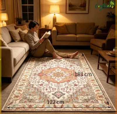 Large Non-Slip Living Room Rug 3m and 2m Jacquard Modern Geometric Decoration Various Prints