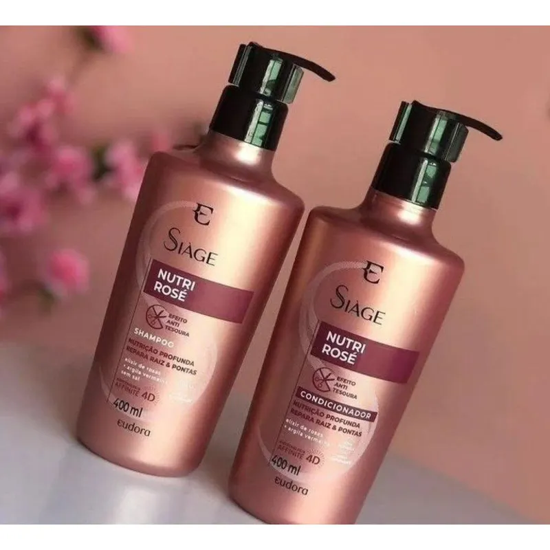 Eudora Kit Siàge Nutri Rose: Shampoo 400ml + Condicionador 400ml
