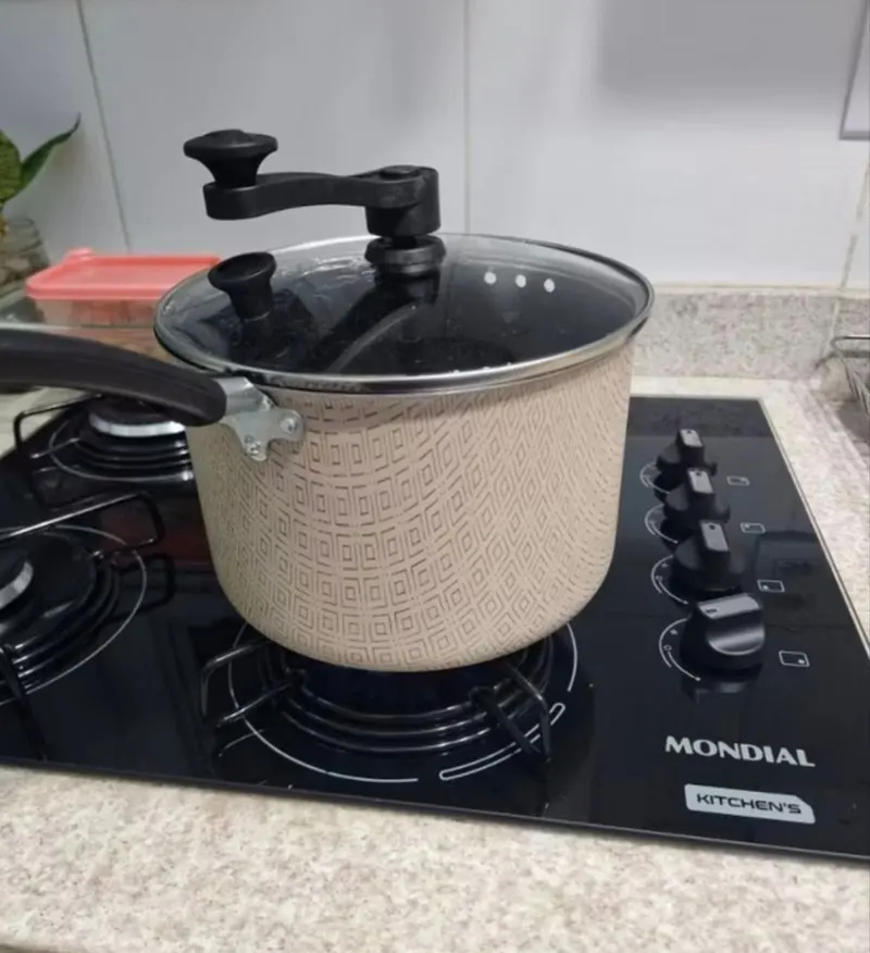 Pipoqueira Panela de Pipoca Antiaderente Teflon