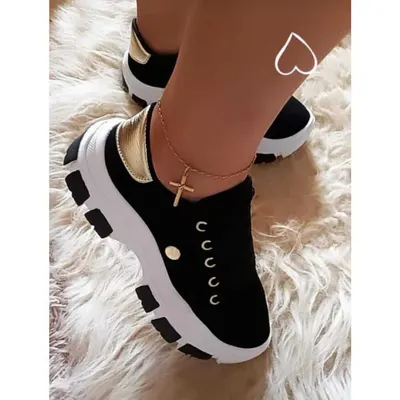 TENIS FEMININO CASUAL PLATAFORMA ESTILOSO NA PROMOÇÃO