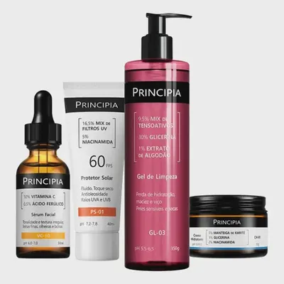 Principia Kit Essencial Gl-03 + Ch + Vc + Ps Sensível Dia/noite
