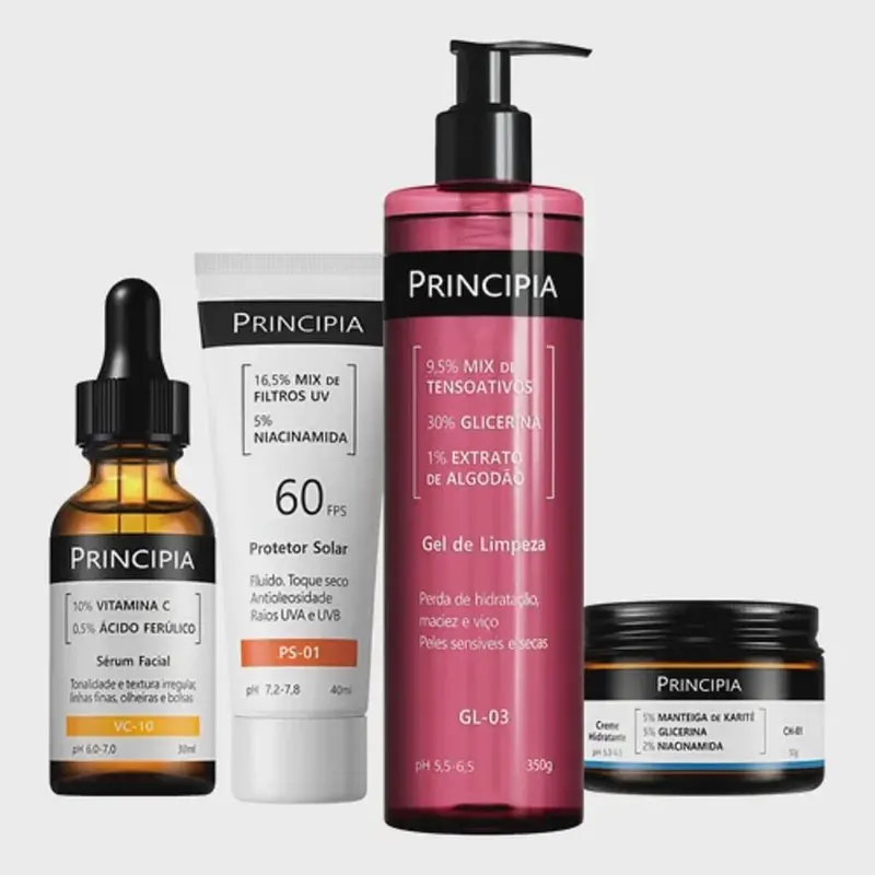 Principia Kit Essencial Gl-03 + Ch + Vc + Ps Sensível Dia/noite