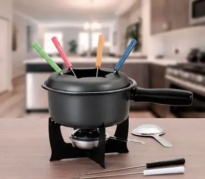 Conjunto para Fondue Brinox 10 Peças 16cm 1,25 Litros Aço Inox