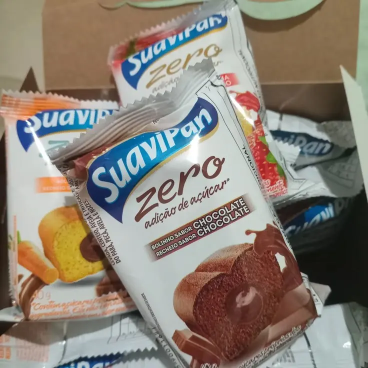 Display De 12 Bolinhos Misto 3 Sabores Zero Açúcar Suavipan