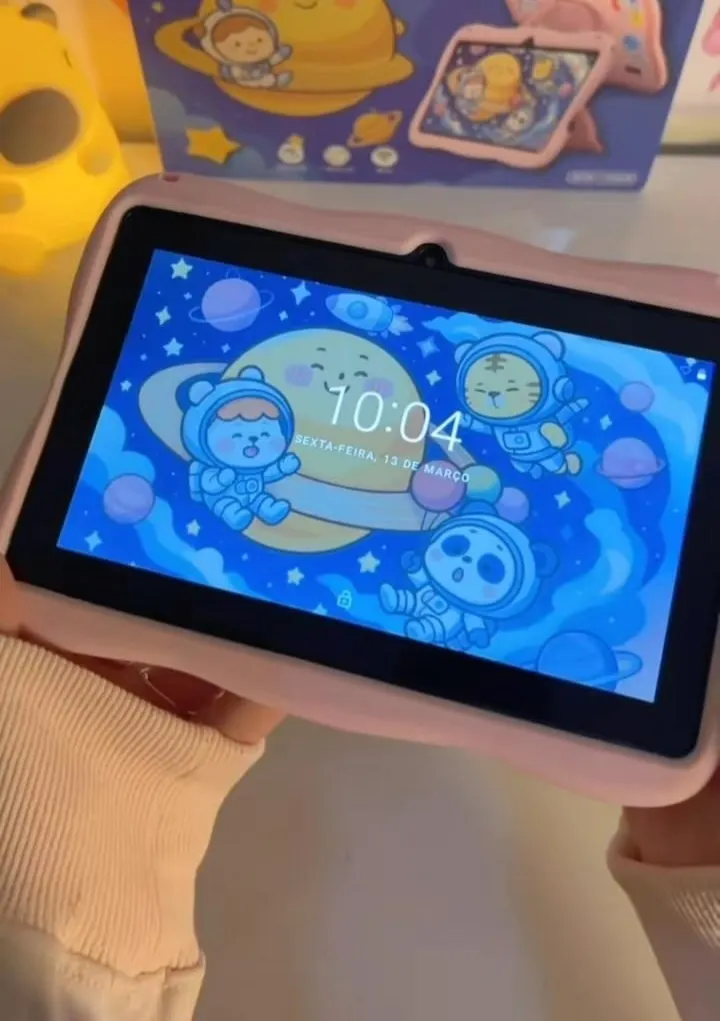 Tablet Infantil Kids 7 Polegada wifi bluetooth Android Super Resistente Smart canaa yl