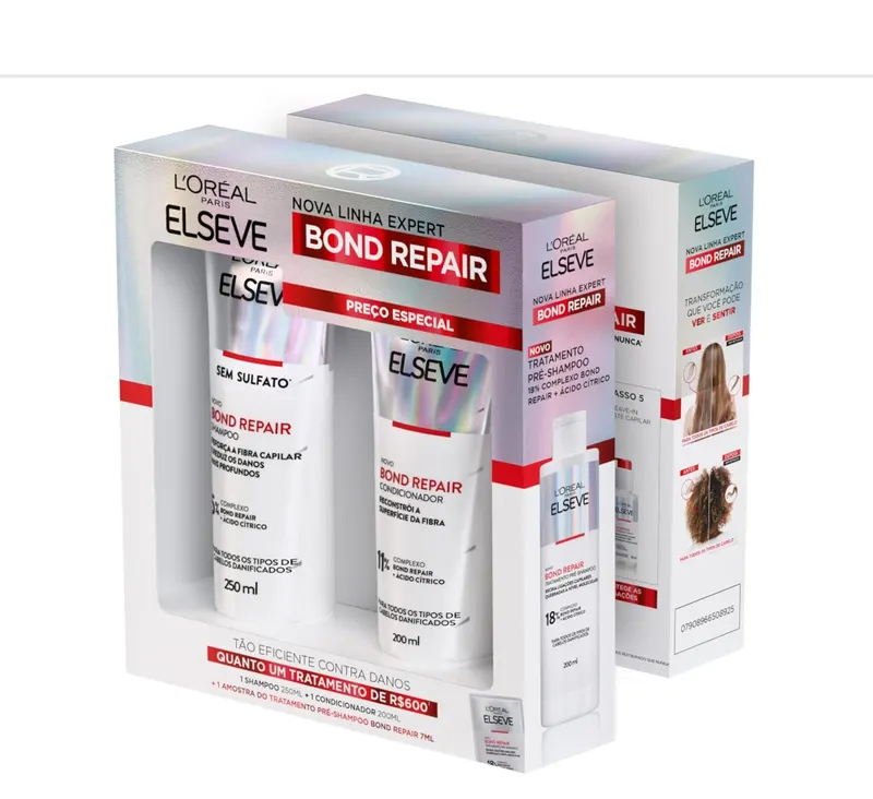 Kit Capilar L'Oréal Paris Elseve Bond Repair, Kit com 3 Unidades