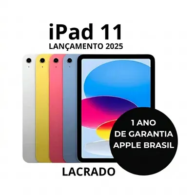 Tablet Apple iPad 11 Polegadas Processador A16 Touchscreen Conectividade Bluetooth WI FI de Alta Performance.