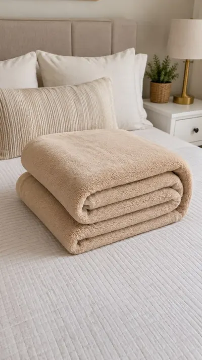 Manta Flannel Casal 200 g/m² tamanho grande com acabamento reforçado e costura nos 4 lados