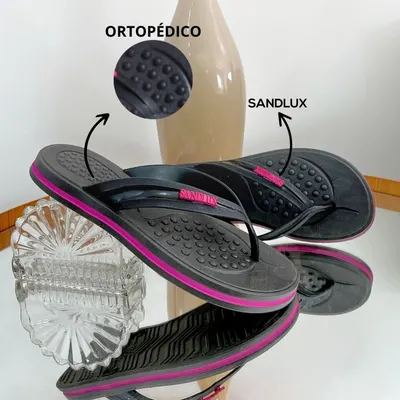 Chinelo SL Rasteirinha Anatômica, Ortopédica Leve Sandlux - Conforto Moderno para Esporão