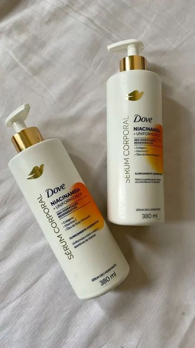 Kit 2 Dove Sérum Hidratante Corporal Niacinamida Uniformizador 380ml