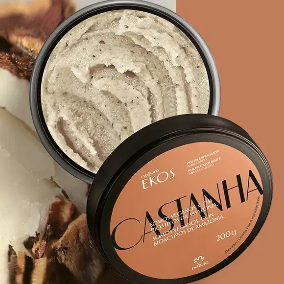 Esfoliante de Castanha para o Corpo Ekos 200g em polpa