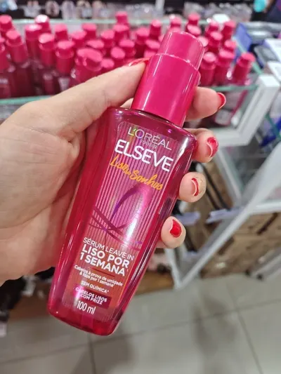 Sérum Leave-in com Tecnologia Ativada por Calor para Efeito Liso, Antifrizz, L'Oréal Paris Elseve Liso dos Sonhos 100ml