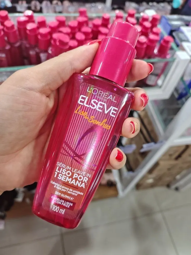 Sérum Leave-in com Tecnologia Ativada por Calor para Efeito Liso, Antifrizz, L'Oréal Paris Elseve Liso dos Sonhos 100ml