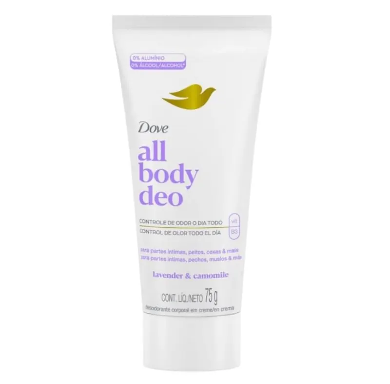 Desodorante Corporal em Creme Dove, Lavanda e Camomila, 75g
