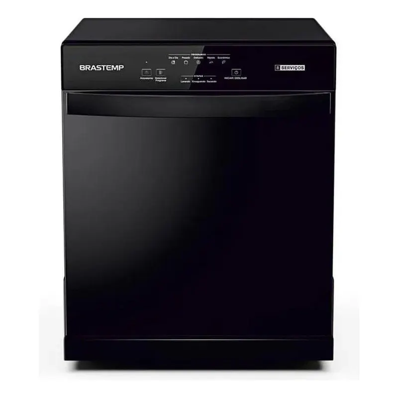 Lava Louças Brastemp 8 Serviços Preta BLF08AE Preto