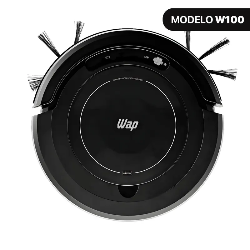Aspirador de Pó Robô WAP Robot W100 3 em 1 Antiqueda Bivolt 17W