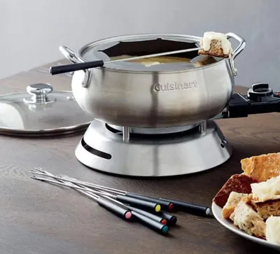 Panela Elétrica com Acessórios para Fondue Inox 220V Prata Cuisinart - CFO-50CBBRB