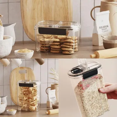 Porta Mantimentos Coza Easy 3 Tamanhos para Escolher - Cor Cristal