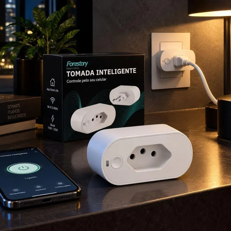 Tomada Inteligente 16A Bivolt Smart Plug