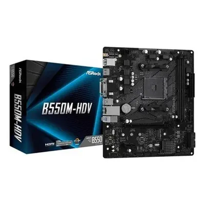 Placa Mãe Asrock B550m-Hdv Am4 Ddr4 Matx Chipset Amd B550 Pcie 3.0
