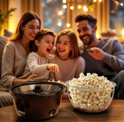 Pipoqueira Elétrica Philco 2 em 1 Antiaderente 65g PPIE03A