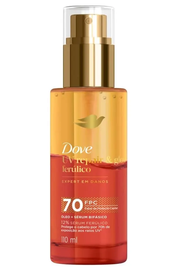Dove Óleo e Sérum Bifásico UV Repair & Glow + Ferúlico 110ml