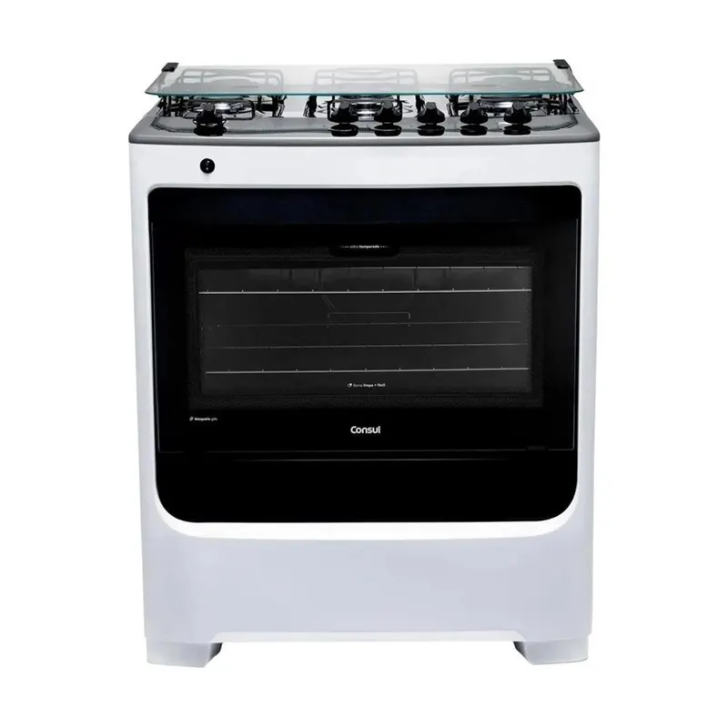 Fogão Consul 5 Bocas com Acendimento Automático Branco CFS5NAB Bivolt
