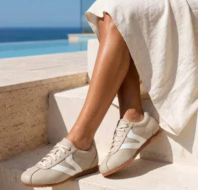 Tênis Feminino Vittal Couro Legítimo Naomi Casual Retrô Clássico
