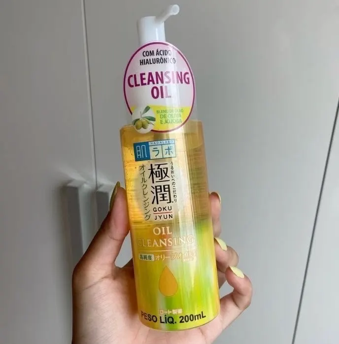 Hada Labo Gokujyun Oil Cleansing - Óleo de limpeza facial demaquilante com Ácido Hialurônico 200ml