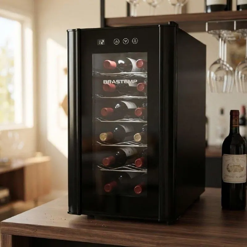 Adega De Vinhos Brastemp 12 Garrafas Com Painel Touch Bzc12be